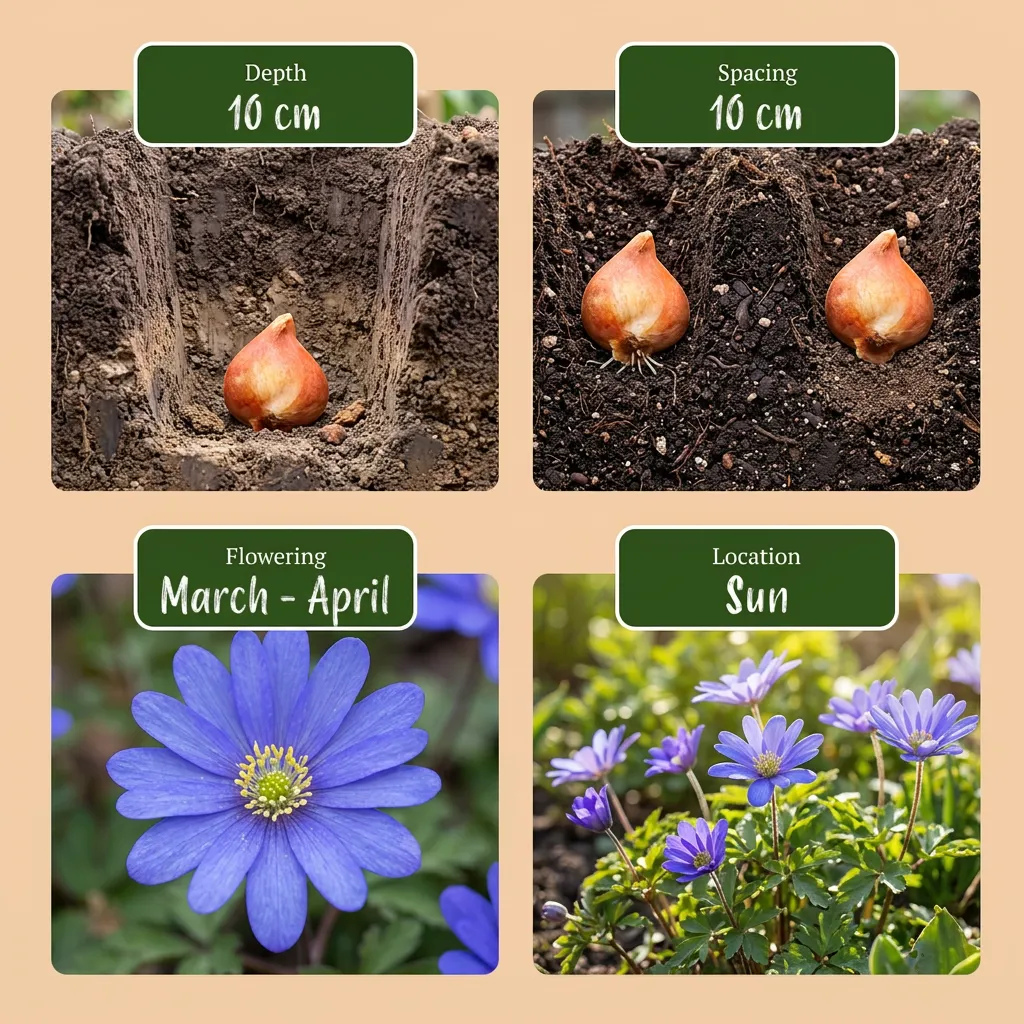Plant and Stories mélange bulbes bleus 125 bulbes 10/12