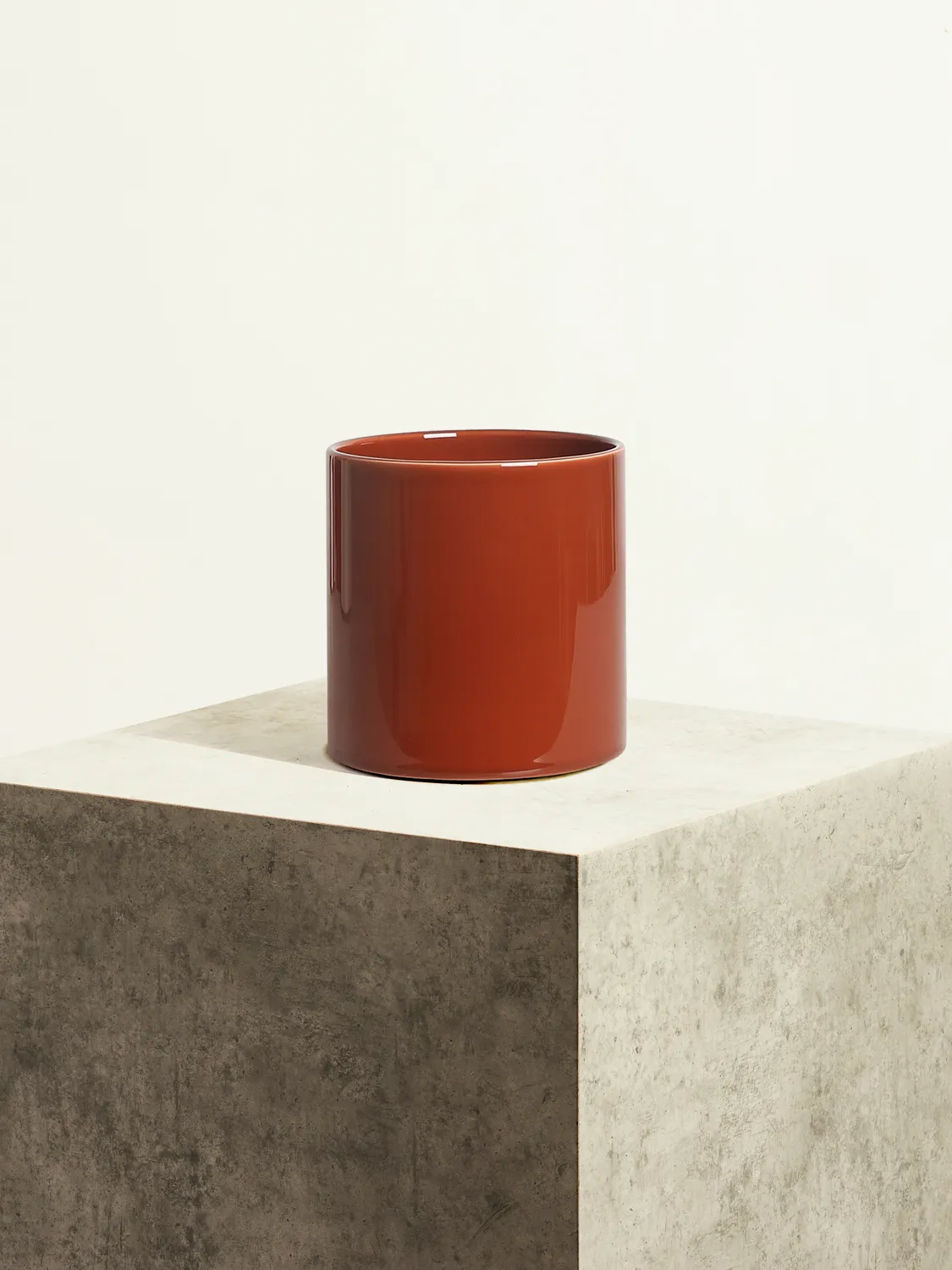By Charlot Céramique Marron Fauve Cache-pot 14 cm