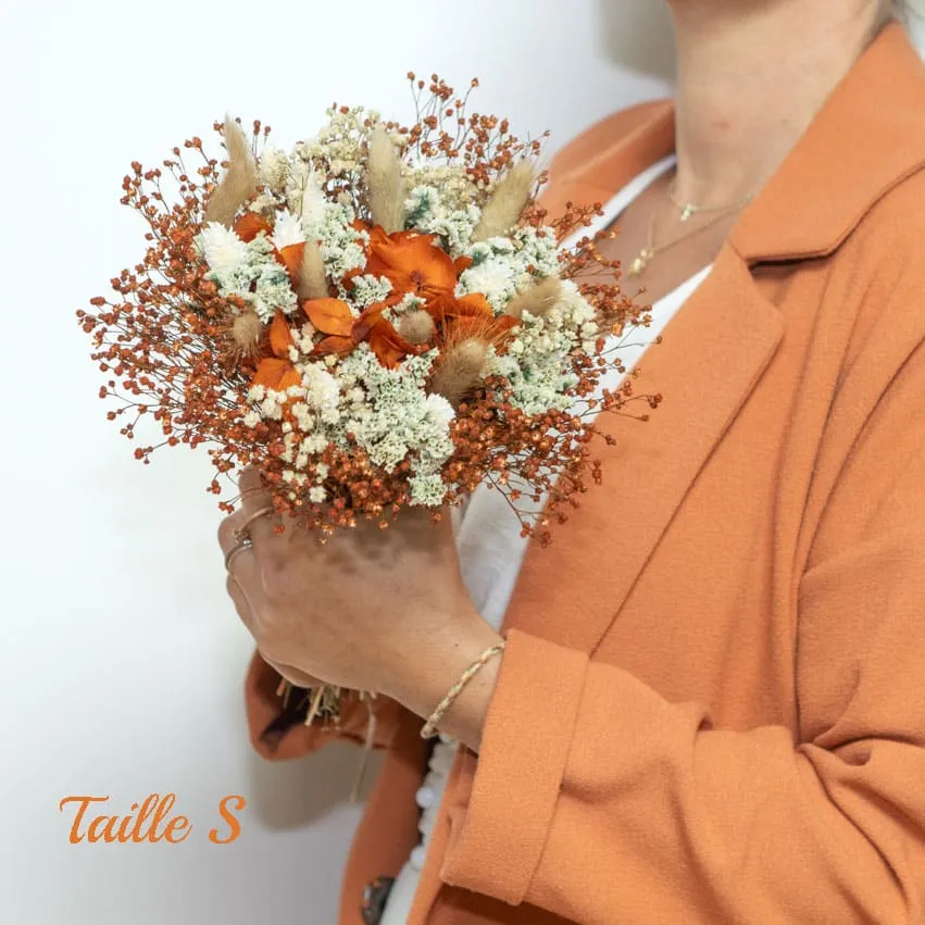 Réconciliation Végétale Betty bouquet fleurs séchées terracotta rouille