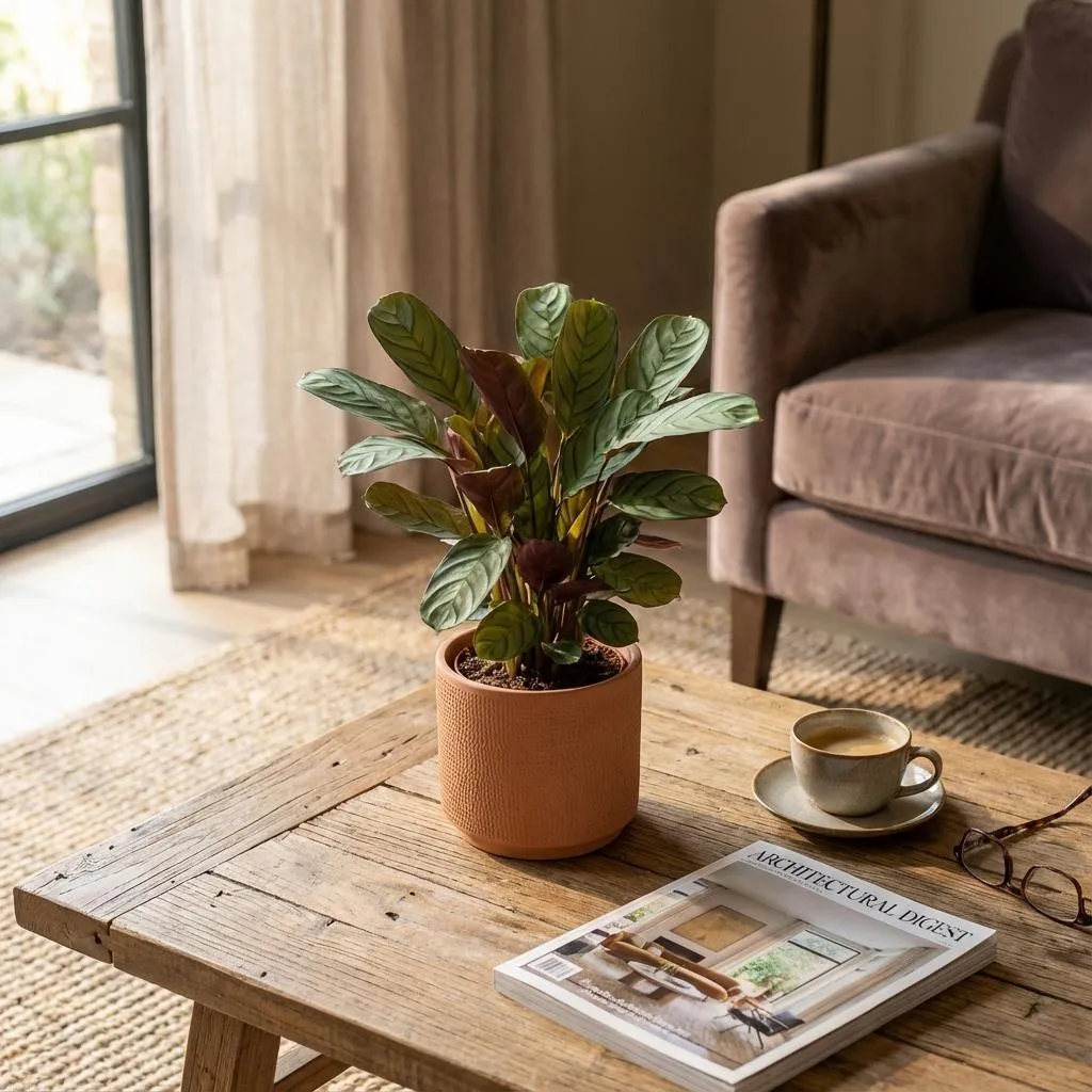 Plant and Stories Ctenanthe Amagris plante pot 14 cm feuillage argenté
