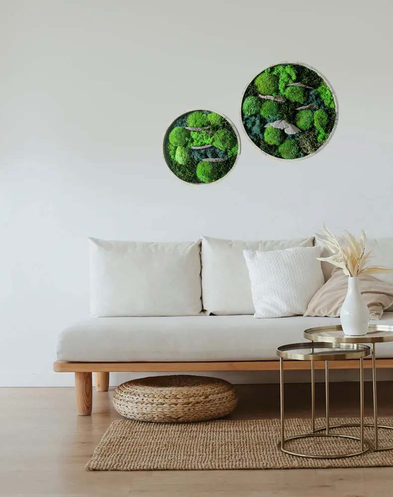 Réconciliation Végétale lot 2 tableaux végétaux ronds sous-bois stabilisés