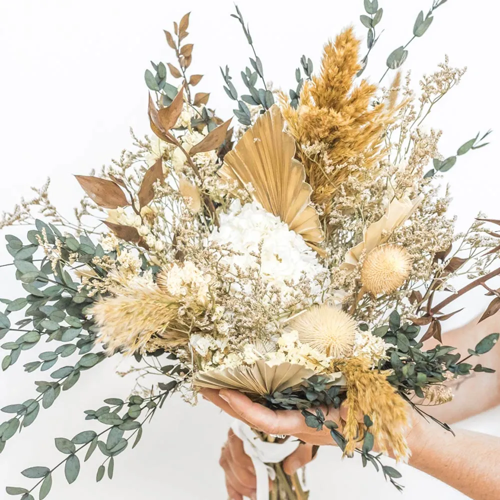 Réconciliation Végétale Margaux bouquet fleurs séchées pampa