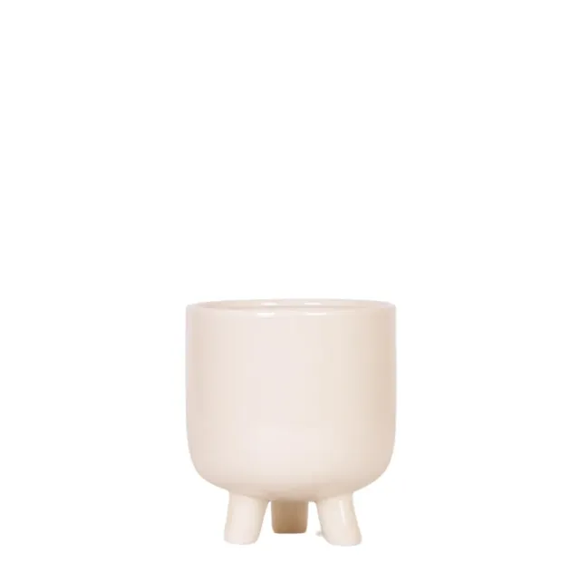 Plant and Stories Gummy cache-pot céramique 12 cm travertin