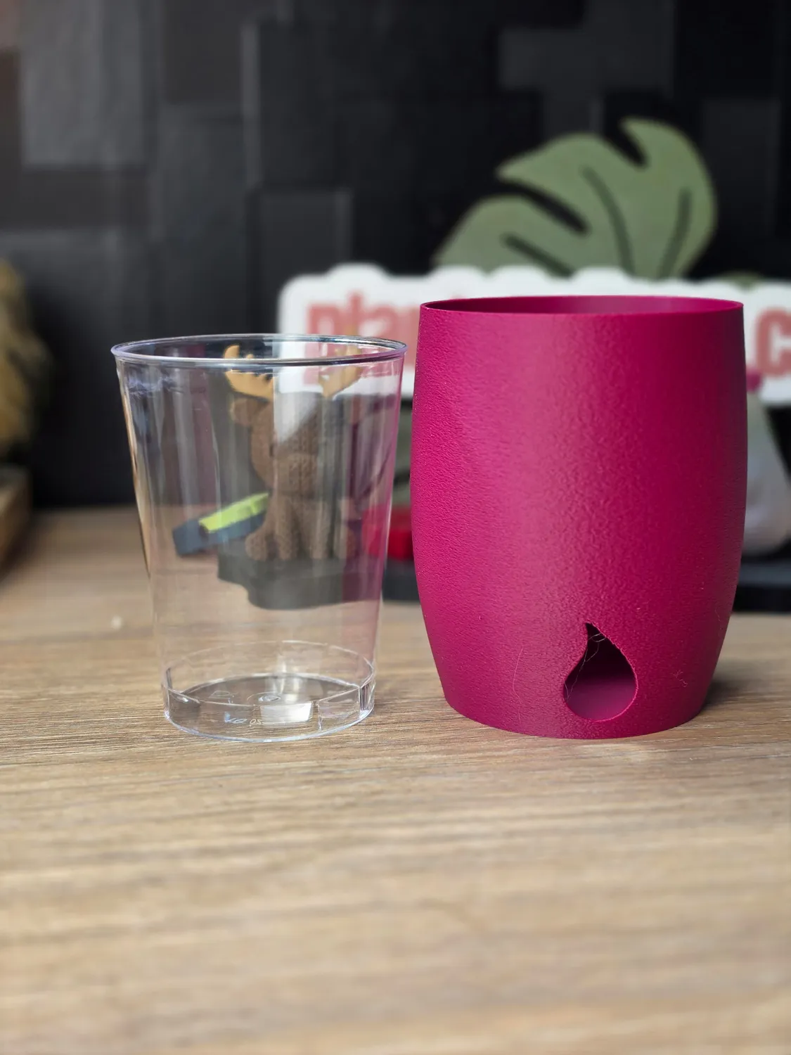 plant.ess MIDI SIPS cache-pot 10x9 cm Champagne Silk imprimé 3D