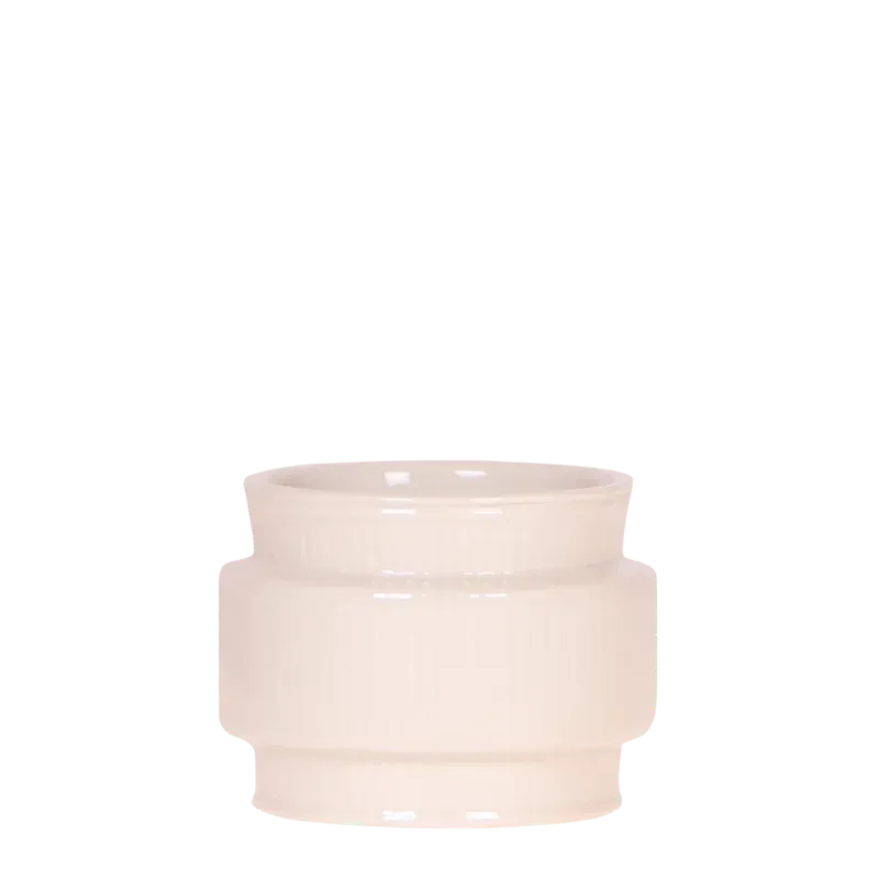 Plant and Stories cache-pot céramique nervuré blanc 12 cm