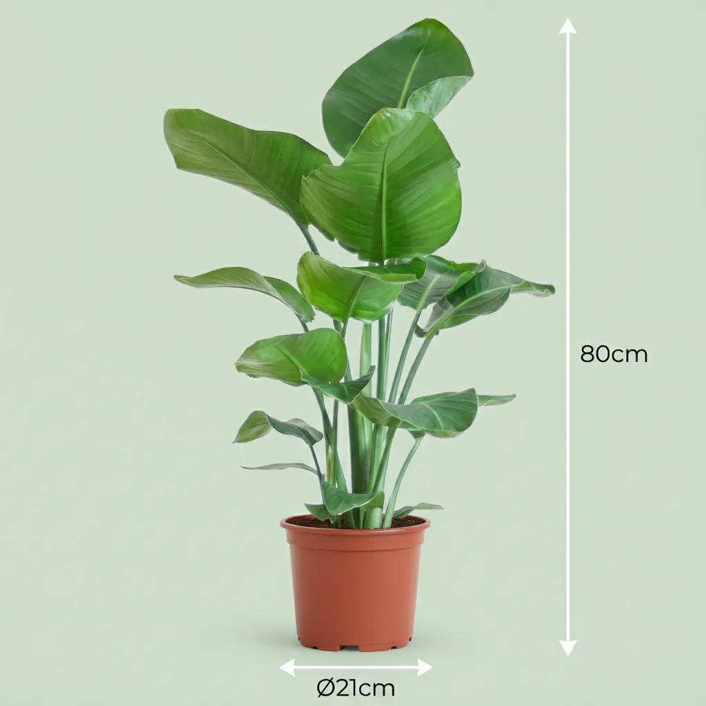 Plant and Stories Strelitzia Nicolai plante 19 cm 80-90 cm géante
