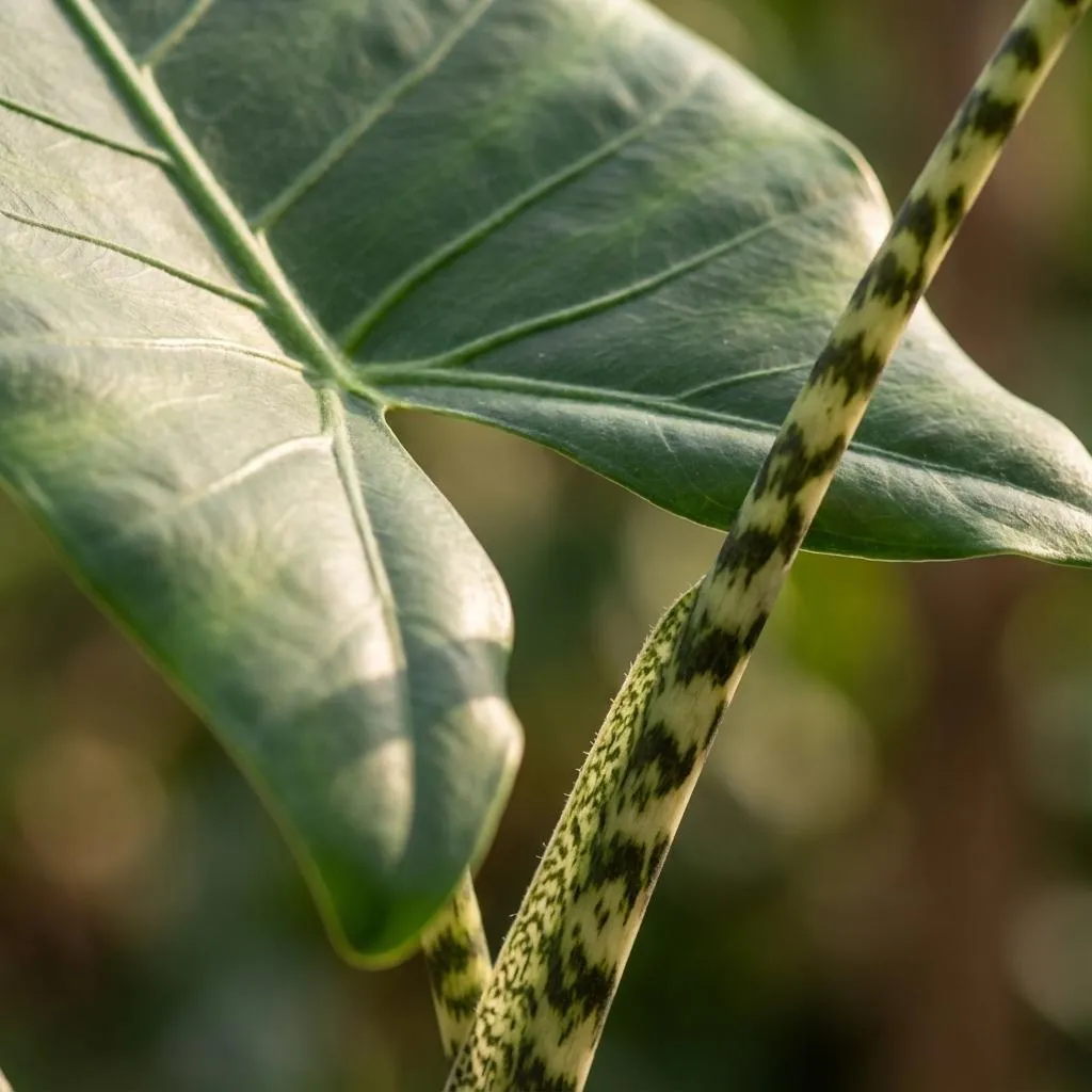 Plant and Stories Zebrina alocasia plante 75 cm sans cache-pot