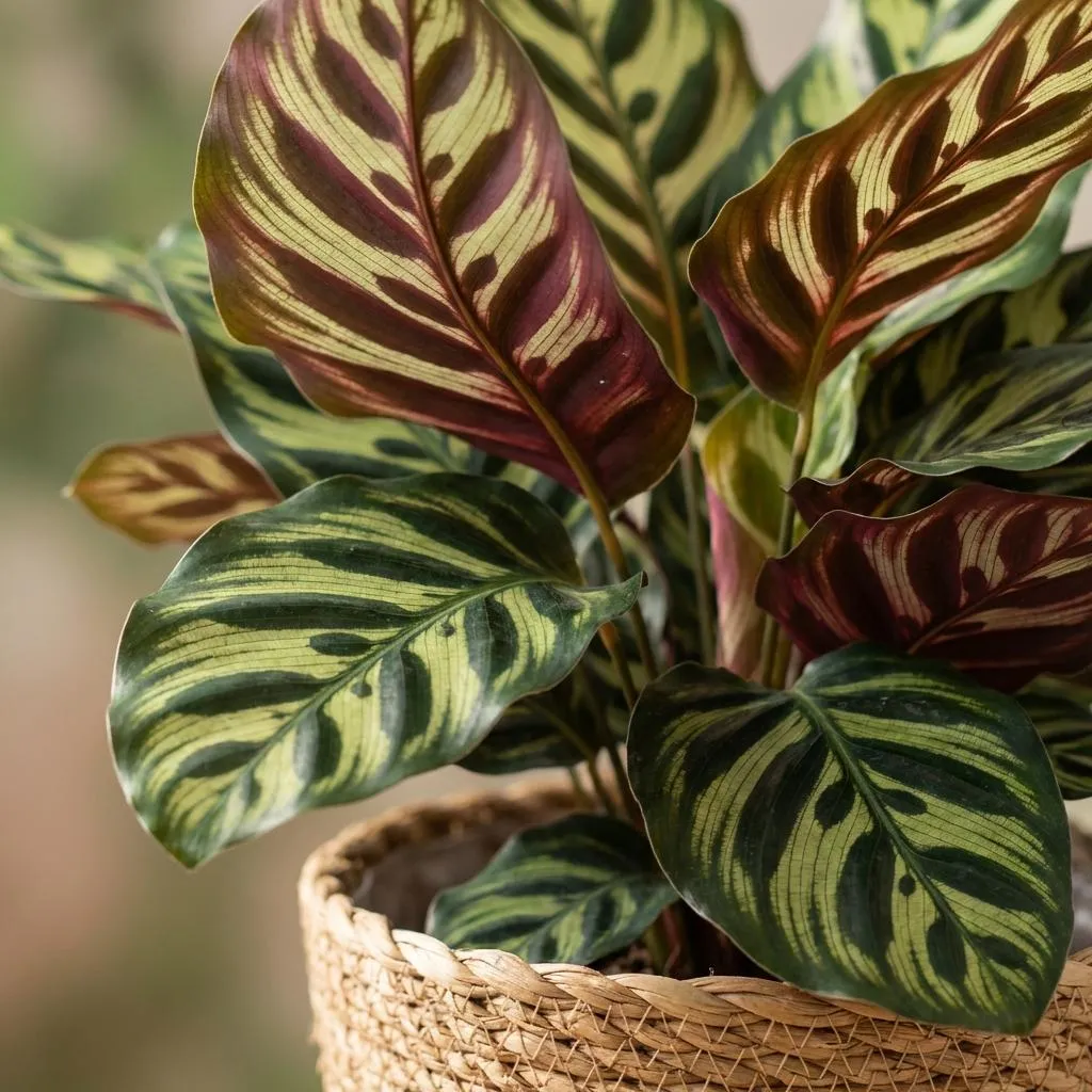 Plant and Stories Calathea Makoyana plante intérieur 70 cm paon