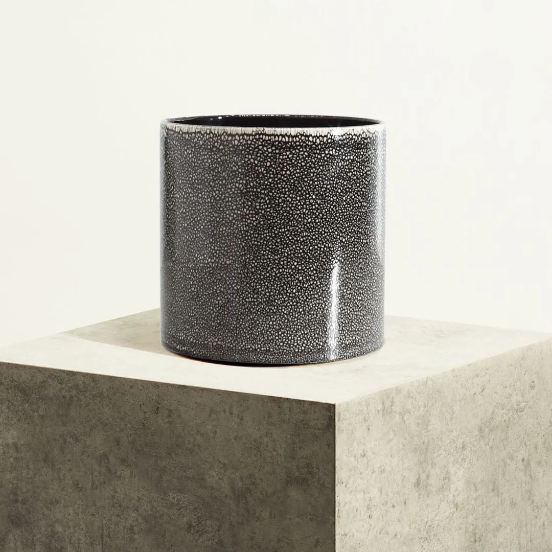 By Charlot cache-pot céramique L 18 cm Noir Basalte mat