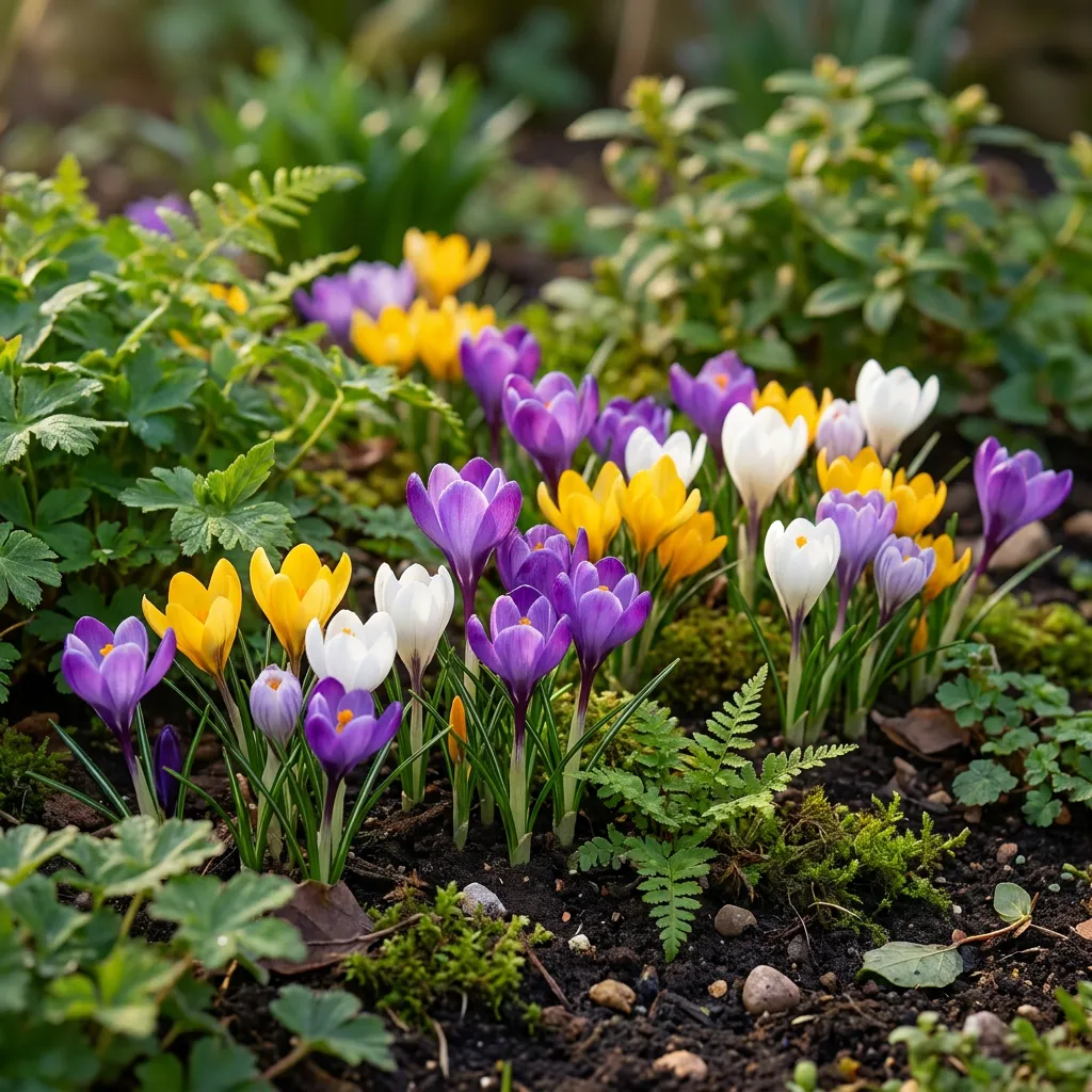 Plant and Stories Crocus en mélange bulbes 70 bulbes floraison précoce