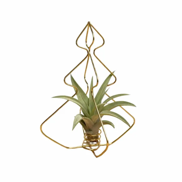 Airplantshop X-Mas Tree Goud sapin métal doré avec tillandsia