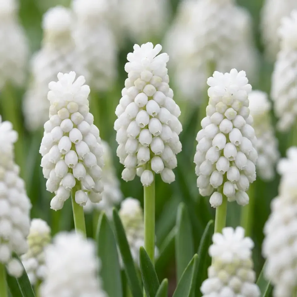 Plant and Stories Muscari White Magic bulbes 50 bulbes blanc