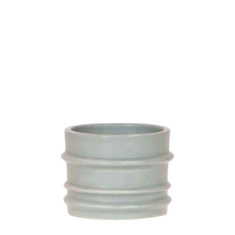 Plant and Stories cache-pot céramique épuré 9 cm blanc mat