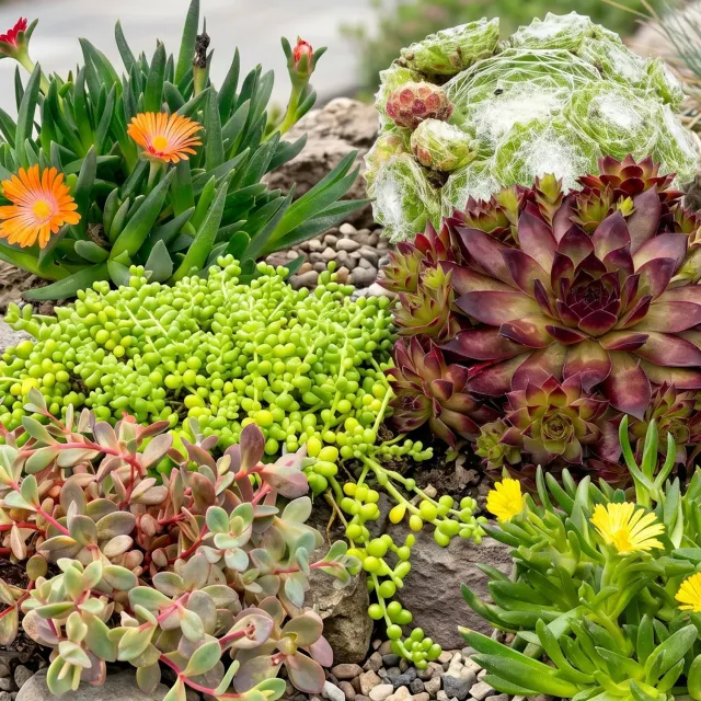 Plant and Stories Mélange de rocaille couvre-sol 6 plants vivace