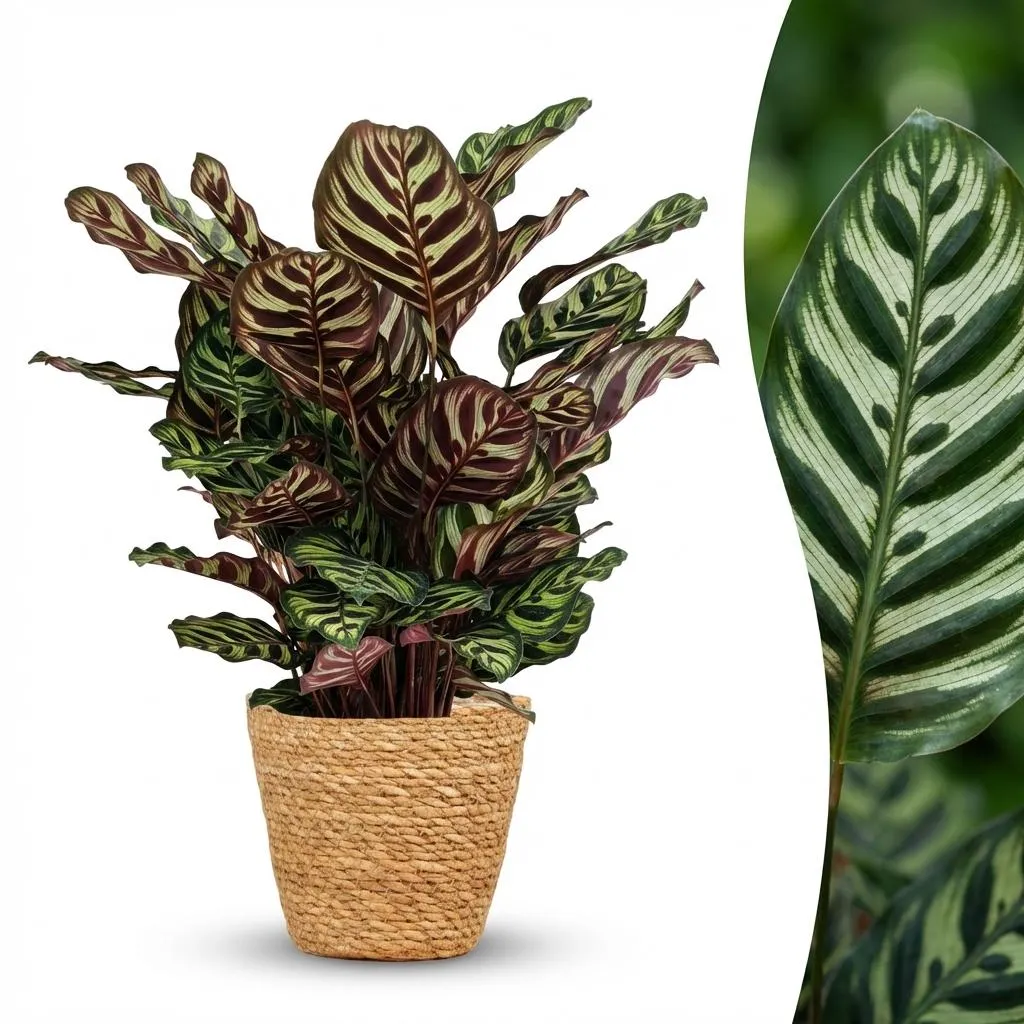 Plant and Stories Calathea Makoyana plante intérieur 70 cm paon