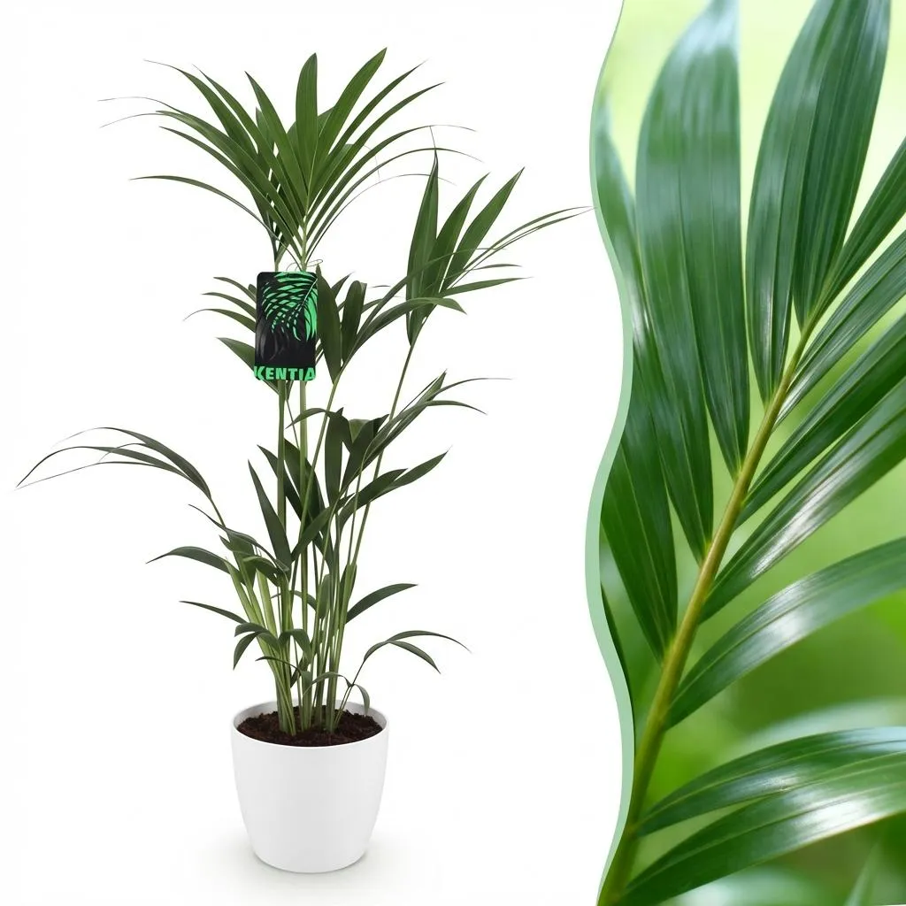 Plant and Stories Howea Forsteriana kentia palmier pot 21cm 120-130cm