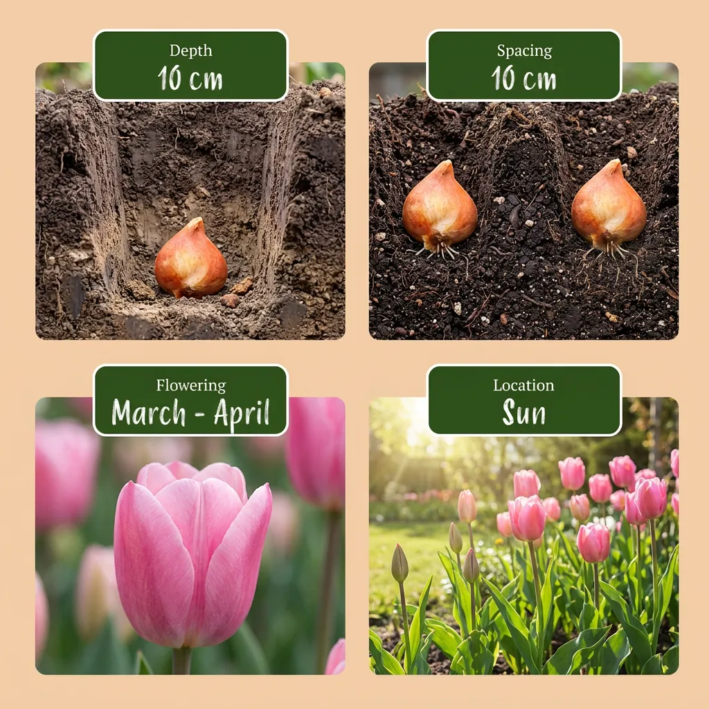Plant and Stories Bulb Garden Pink bulbes roses 125 bulbes floraison