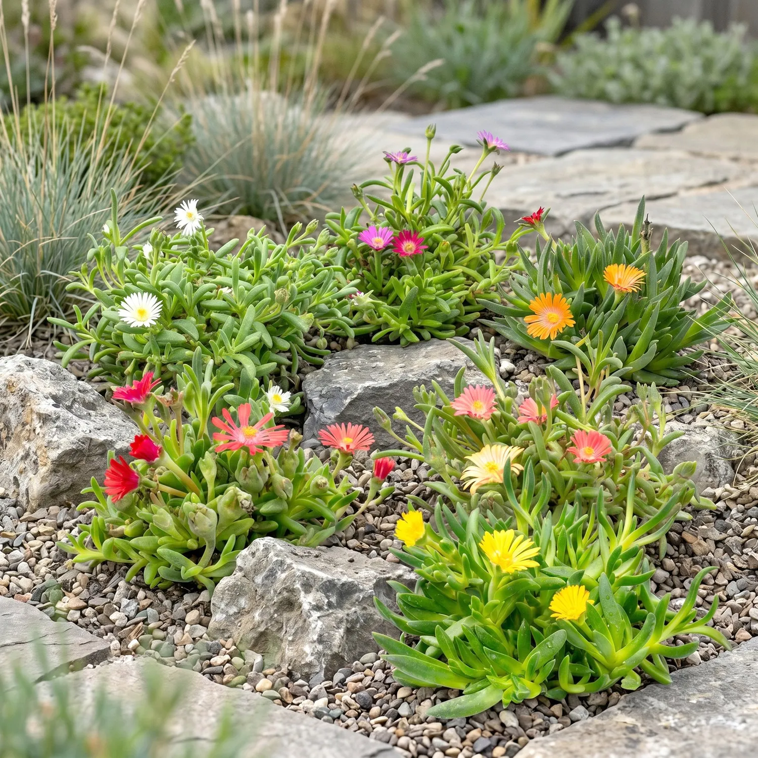 Plant and Stories Delosperma pourpier vivace couvre-sol 6 plants fleuri