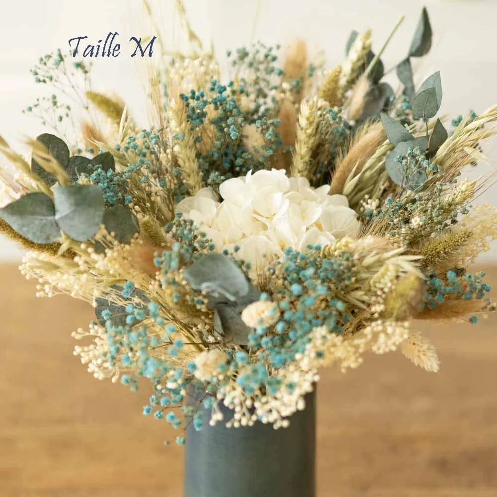 Réconciliation Végétale Clémence bouquet fleurs séchées blanc S