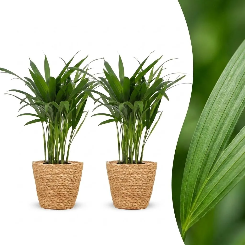 Plant and Stories Areca Lutescens palmier 12cm 1 plante panier