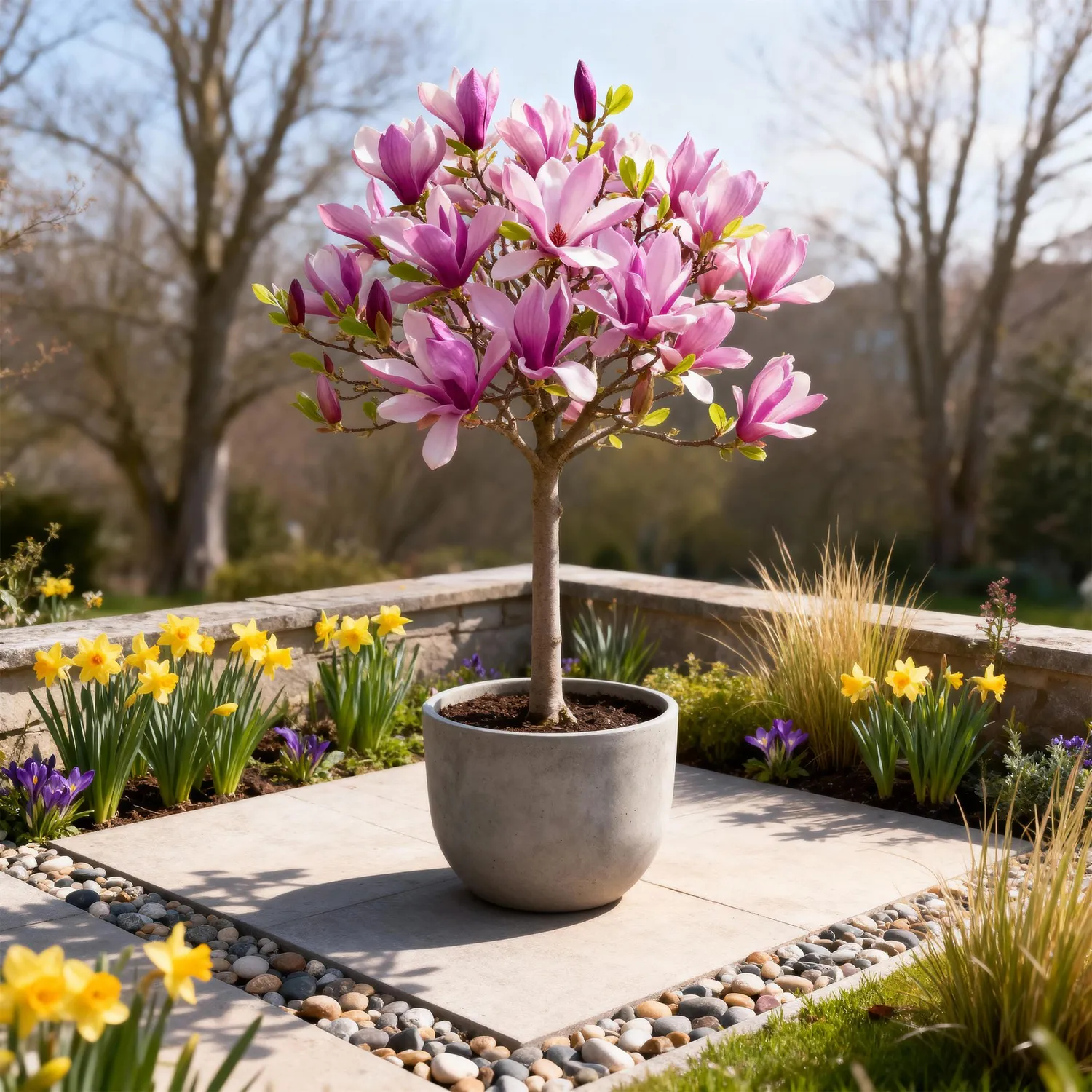 Plant and Stories Magnolia Susan arbuste pot 19 cm 90 cm rose