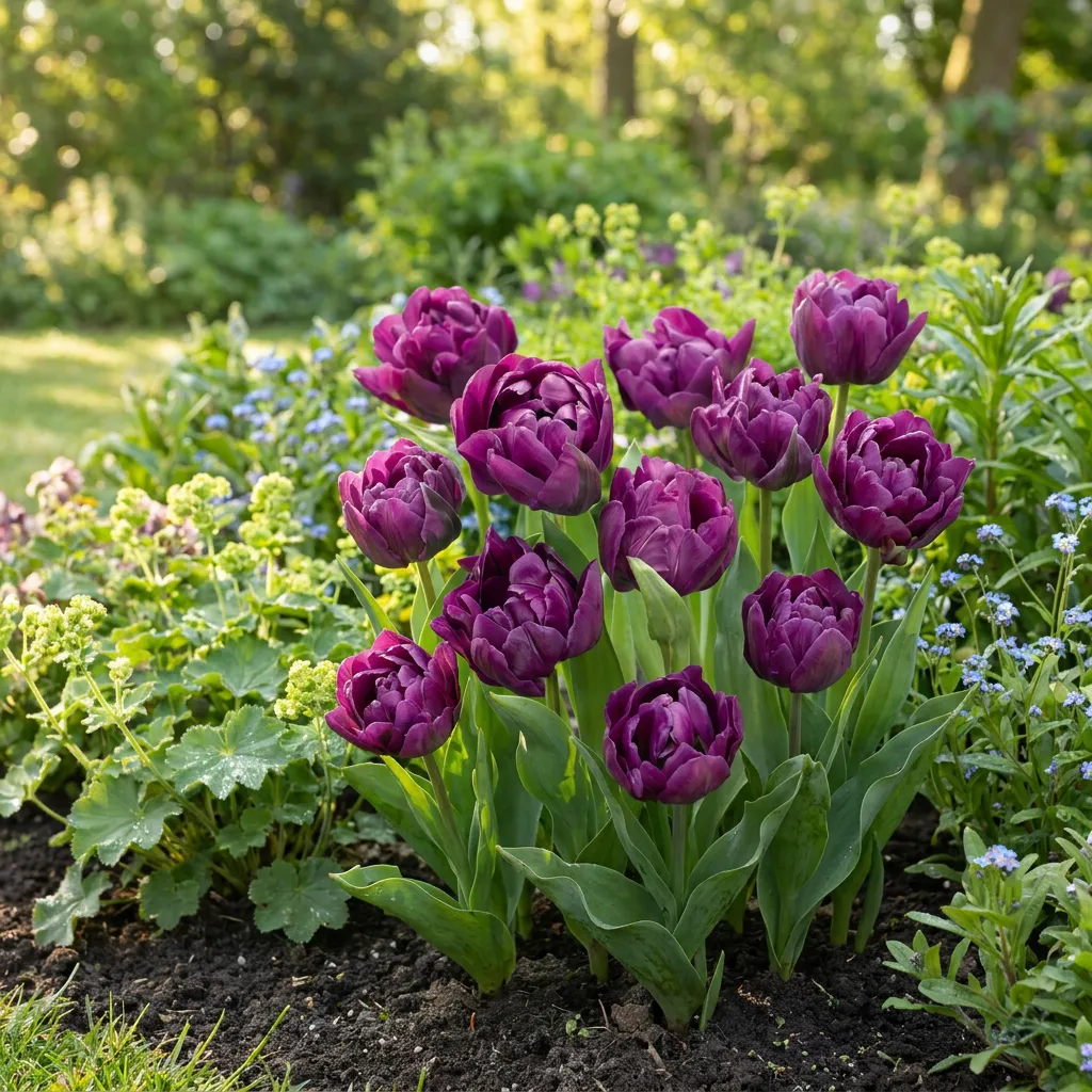 Plant and Stories Tulipe Double Lilas bulbes 24 bulbes violet