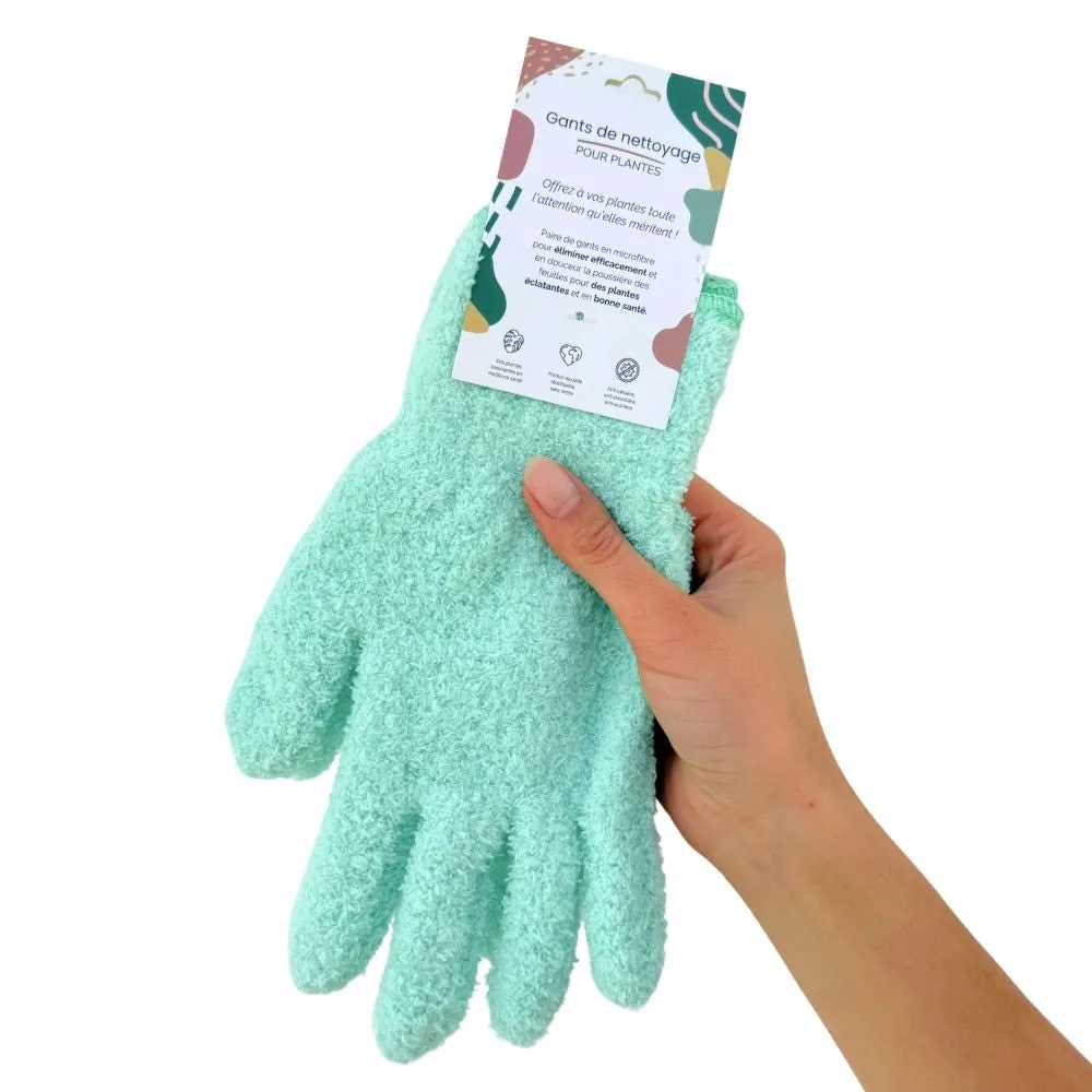 Plant and Stories Gants Nettoyage Plante Microfibre Anti-calcaire Rose
