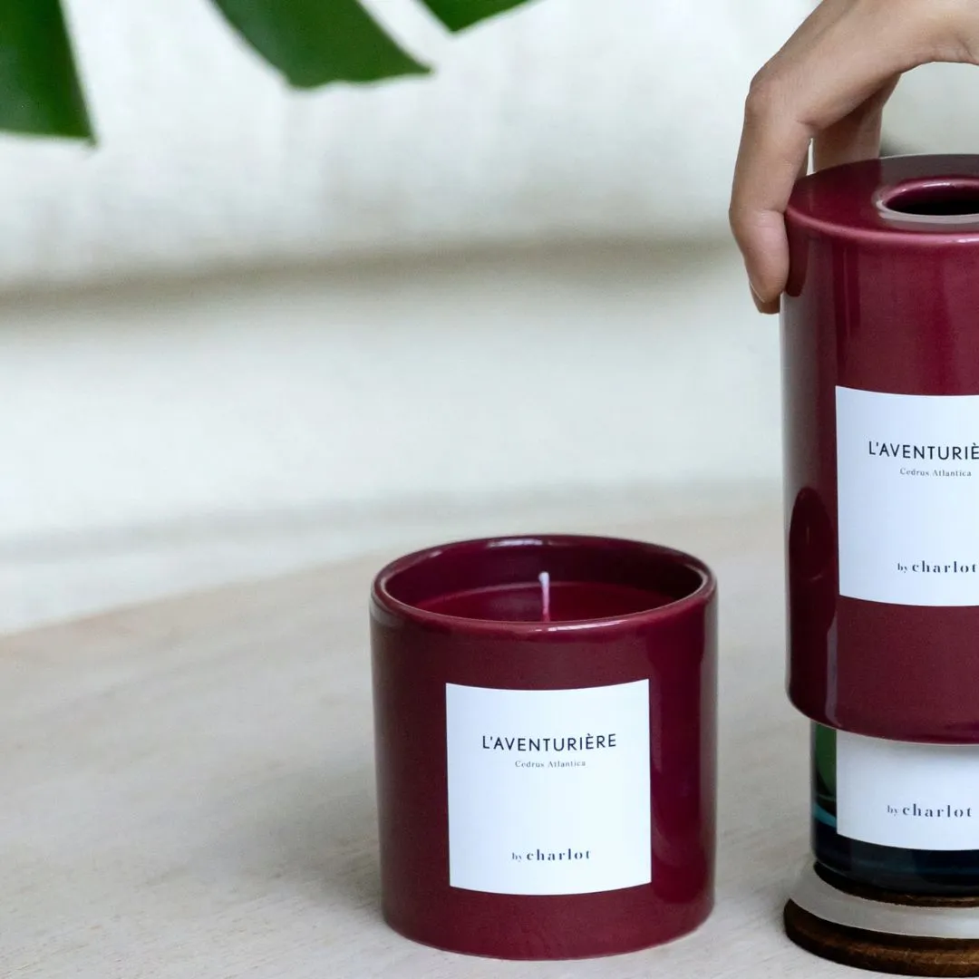 By Charlot L'Aventurière Bougie parfumée 280 g cuir épicé