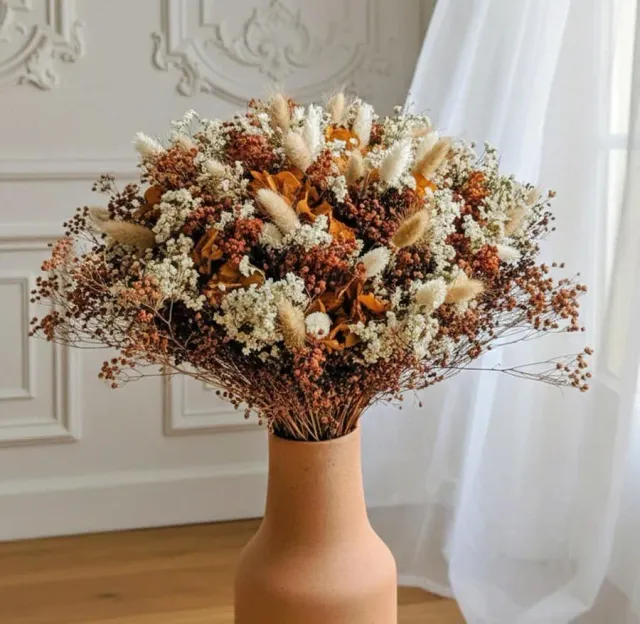 Réconciliation Végétale Betty bouquet fleurs séchées terracotta rouille