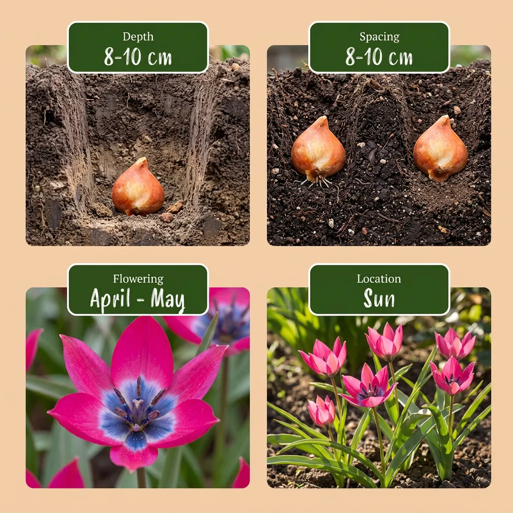 Plant and Stories Tulipe Little Beauty bulbes 50 bulbes rose