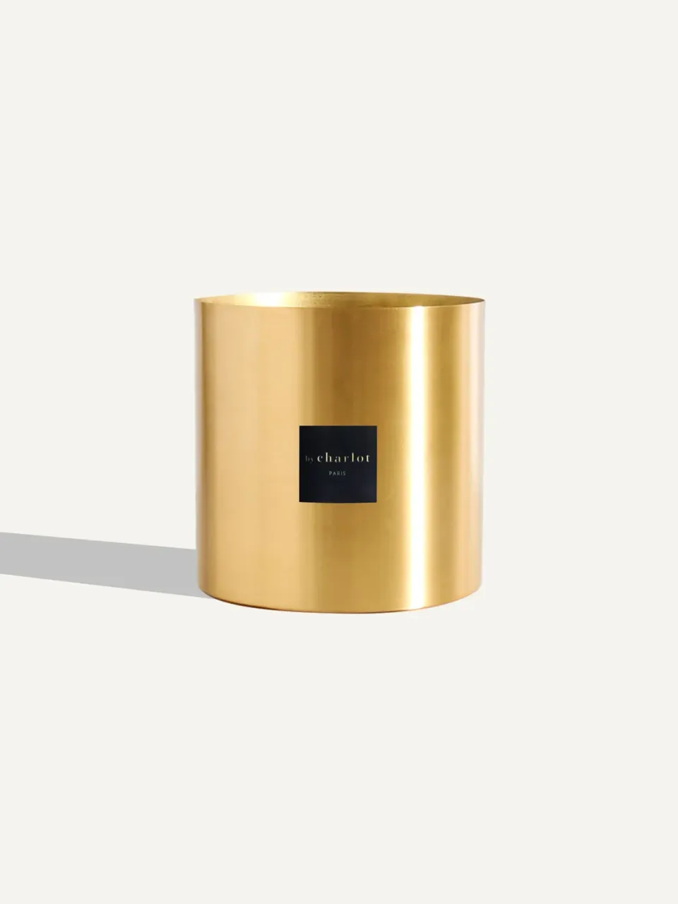 By Charlot Laiton cache-pot métal or mat L