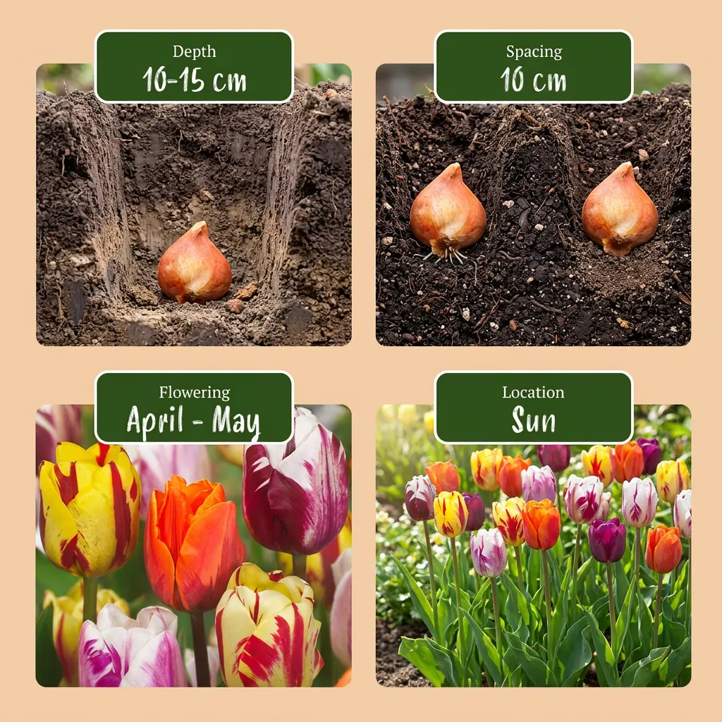 Plant and Stories Tulipa Flaming Beauty tulipe 30 bulbes flammée