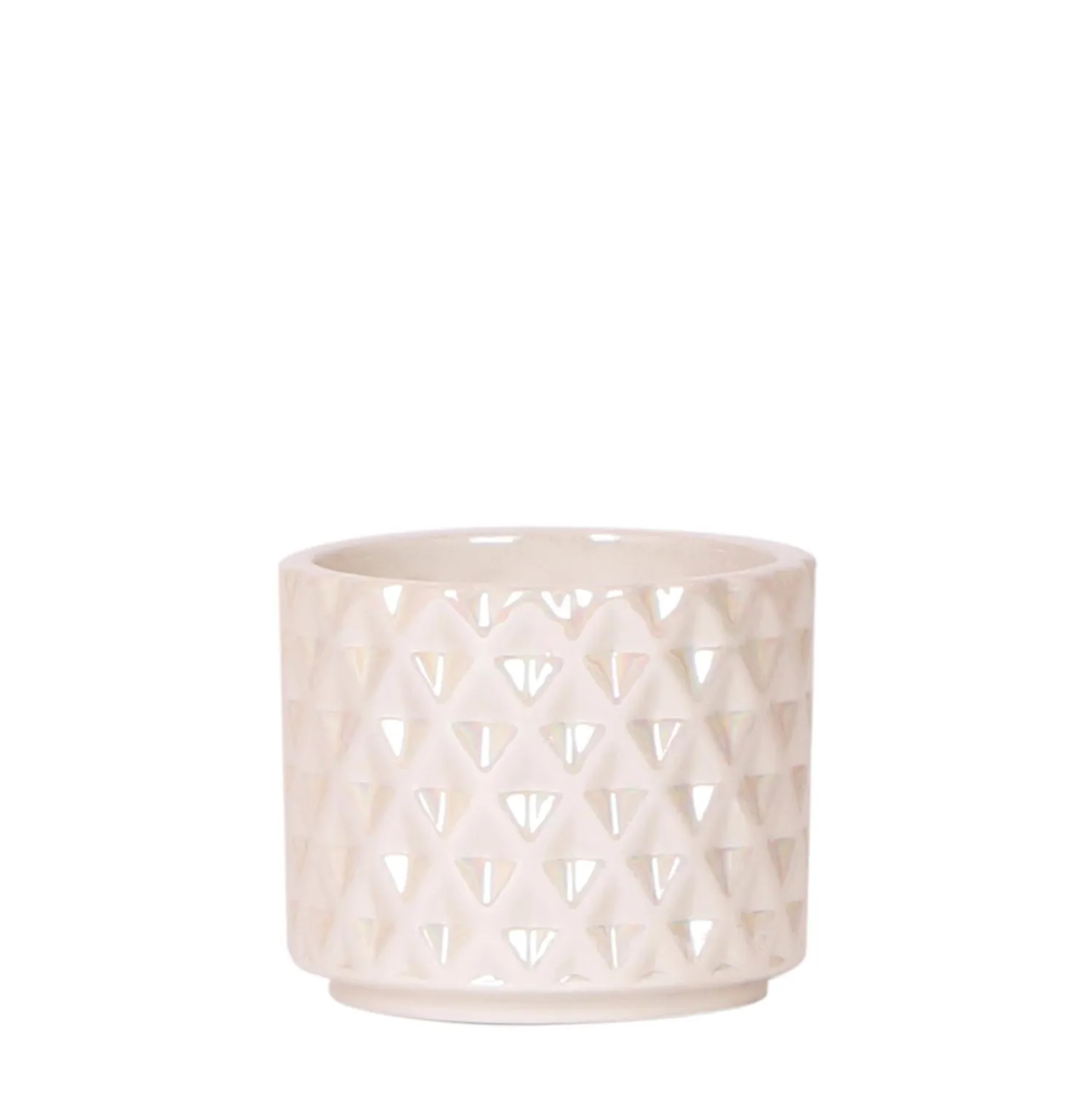 Plant and Stories Diamond Pearl cache-pot céramique 9 cm sable