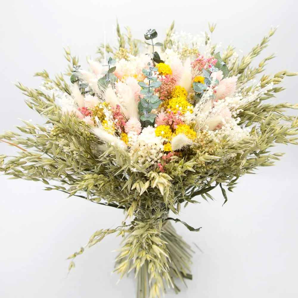 Réconciliation Végétale Joséphine bouquet fleurs séchées XXL rose