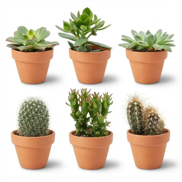 Plant and Stories Mini Mélange cactus succulentes pot 8 cm 6 plantes