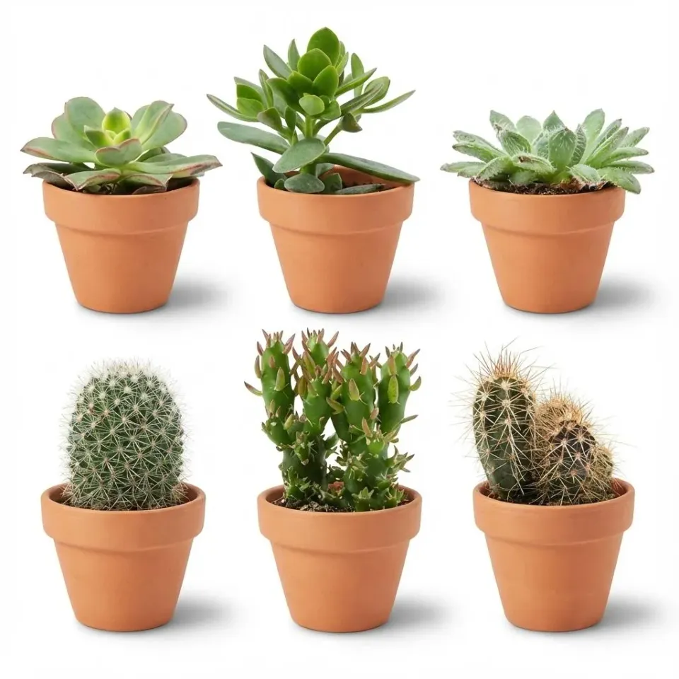 Plant and Stories Mini Mélange cactus succulentes pot 8 cm 6 plantes