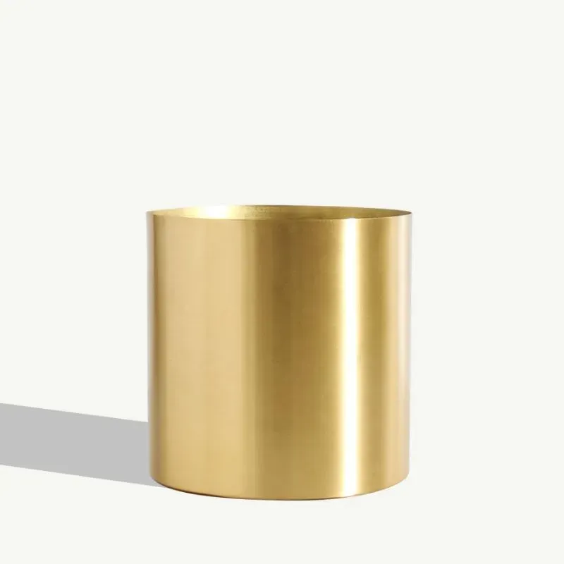 By Charlot Pot L cache-pot grand modèle céramique et métal