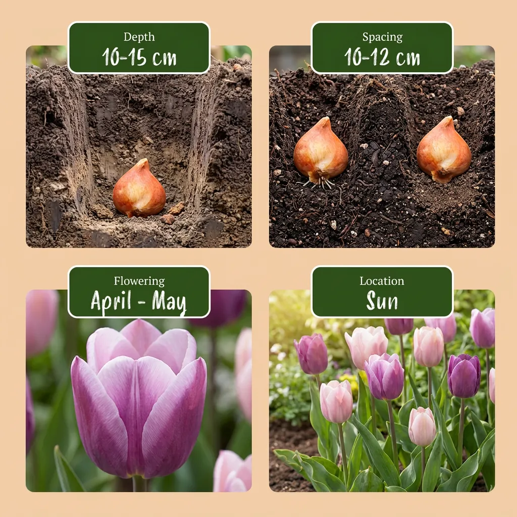 Plant and Stories Tulipe Macaron bulbes 24 bulbes pastel