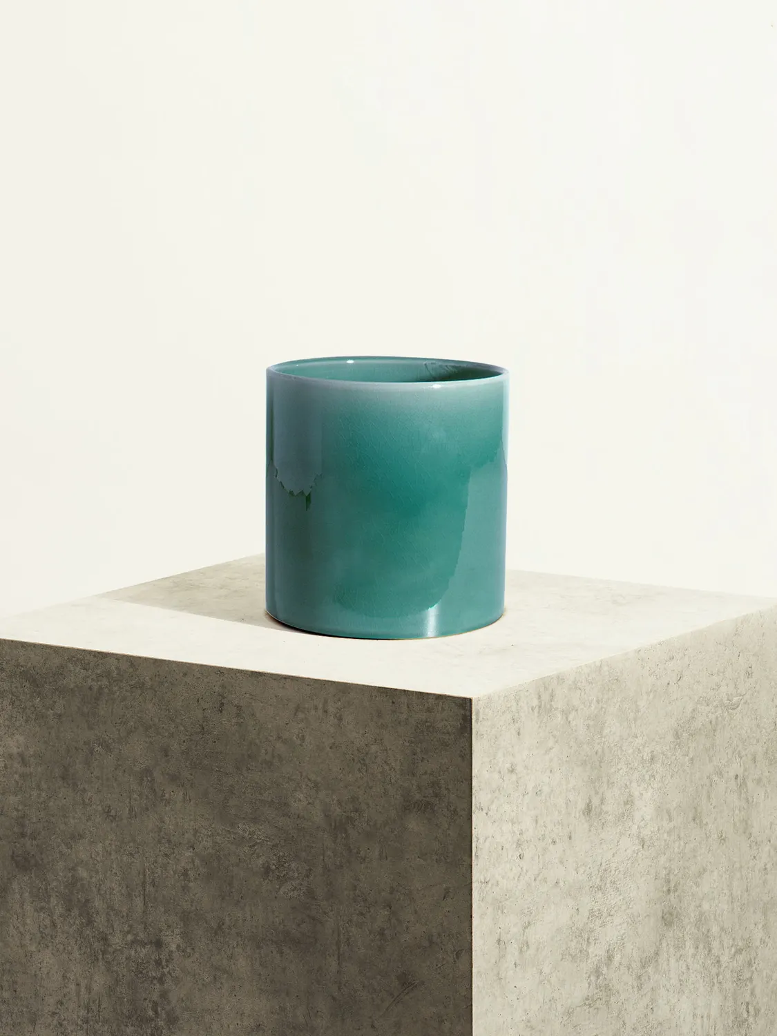 By Charlot Pot céramique cache-pot 14 cm bleu ceylan