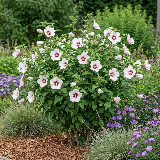 Plant and Stories Hibiscus Hamabo arbuste pot 17 cm 45 cm fleurs blanches