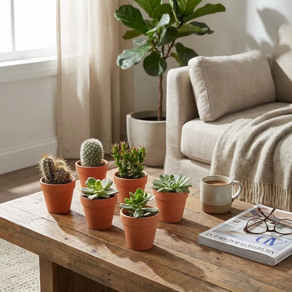 Plant and Stories Mini Mélange cactus succulentes pot 8 cm 6 plantes