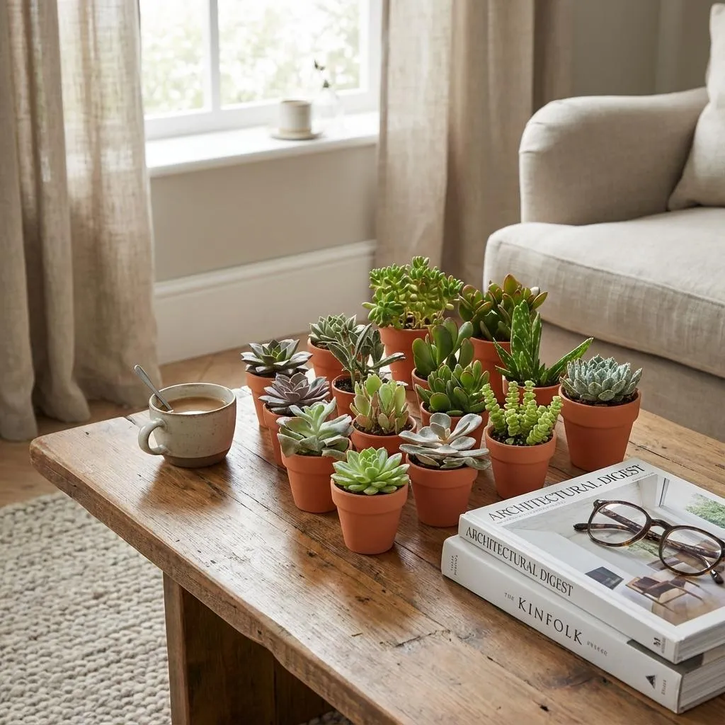 Plant and Stories Mix surprise 18 mini succulentes pot 8 cm terracotta
