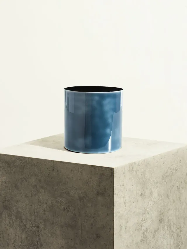 By Charlot Bleu agate cache-pot céramique 14 cm