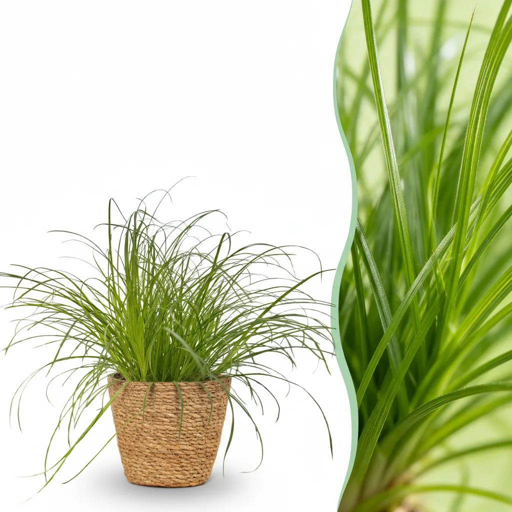 Plant and Stories Cyperus Zumula papyrus pot 12cm 20cm blanc