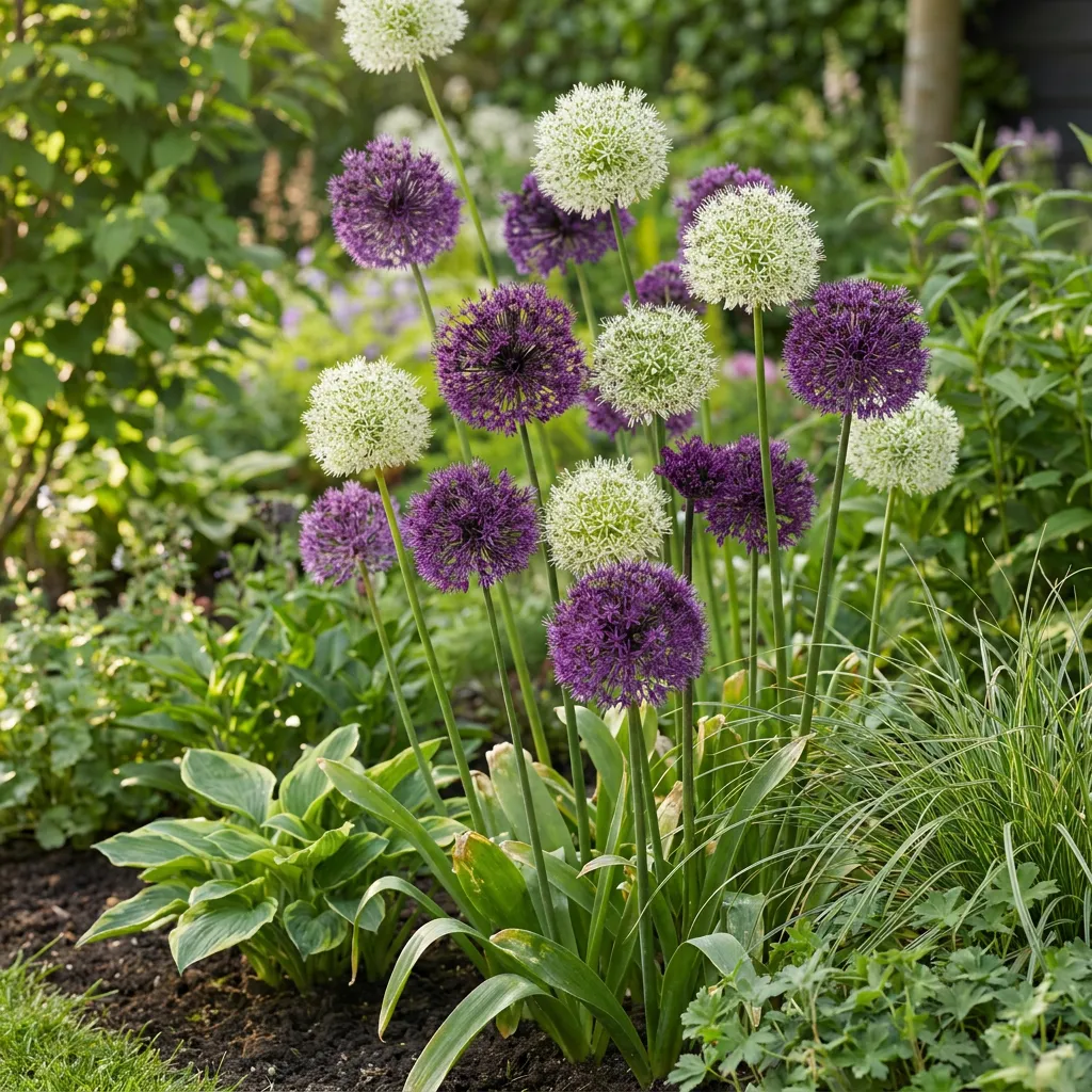 Plant and Stories Allium pourpre blanc bulbes 10/12 automne