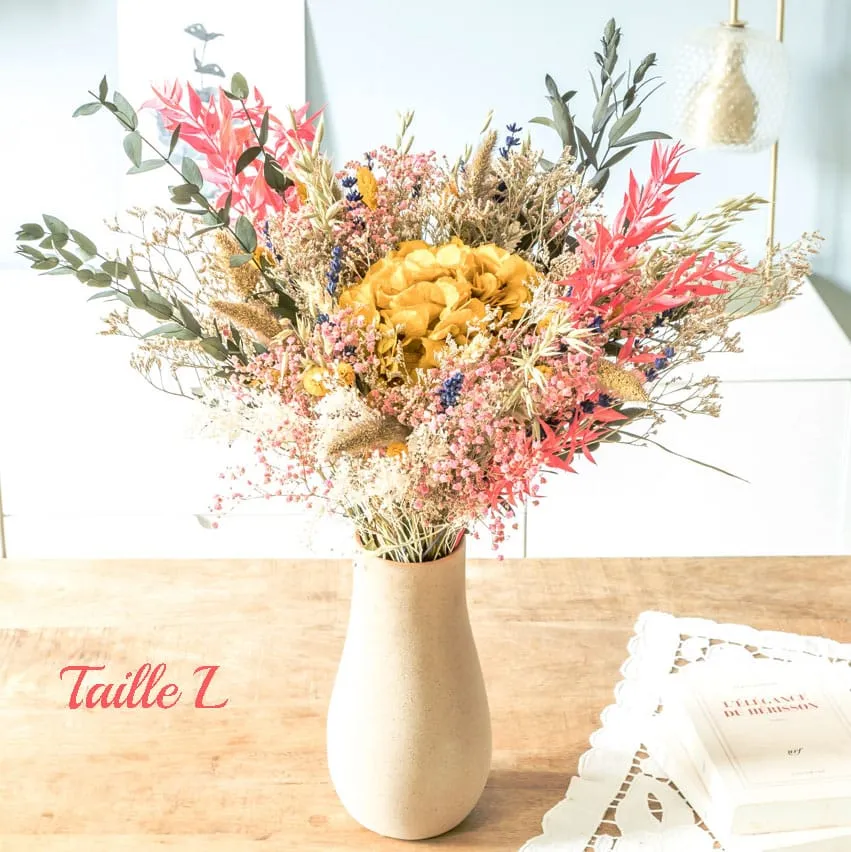 Réconciliation Végétale Marie bouquet fleurs séchées jaune