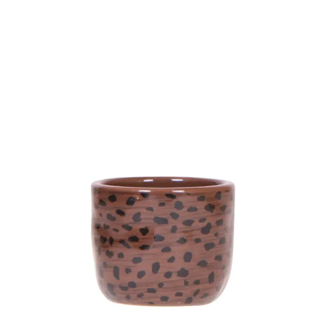 Plant and Stories cache-pot céramique léopard 9 cm