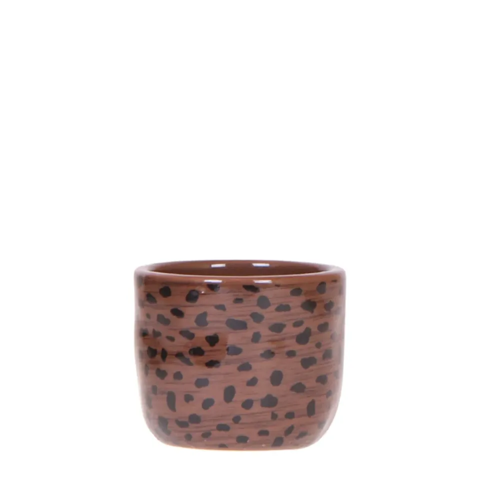 Plant and Stories cache-pot céramique léopard 9 cm