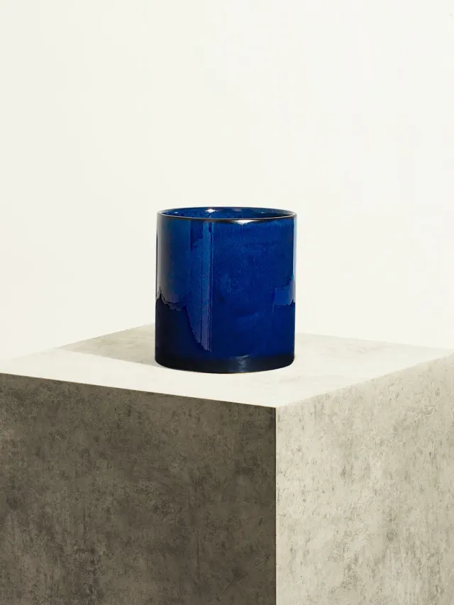 By Charlot Bleu Cobalt cache-pot céramique 14 cm bleu