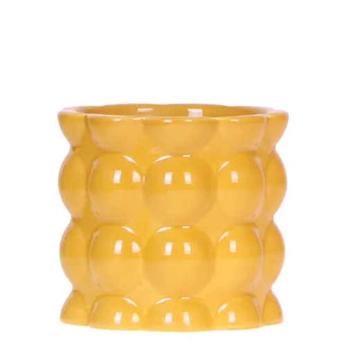 Plant and Stories Cache-pot céramique bulles vert 12 cm brillant